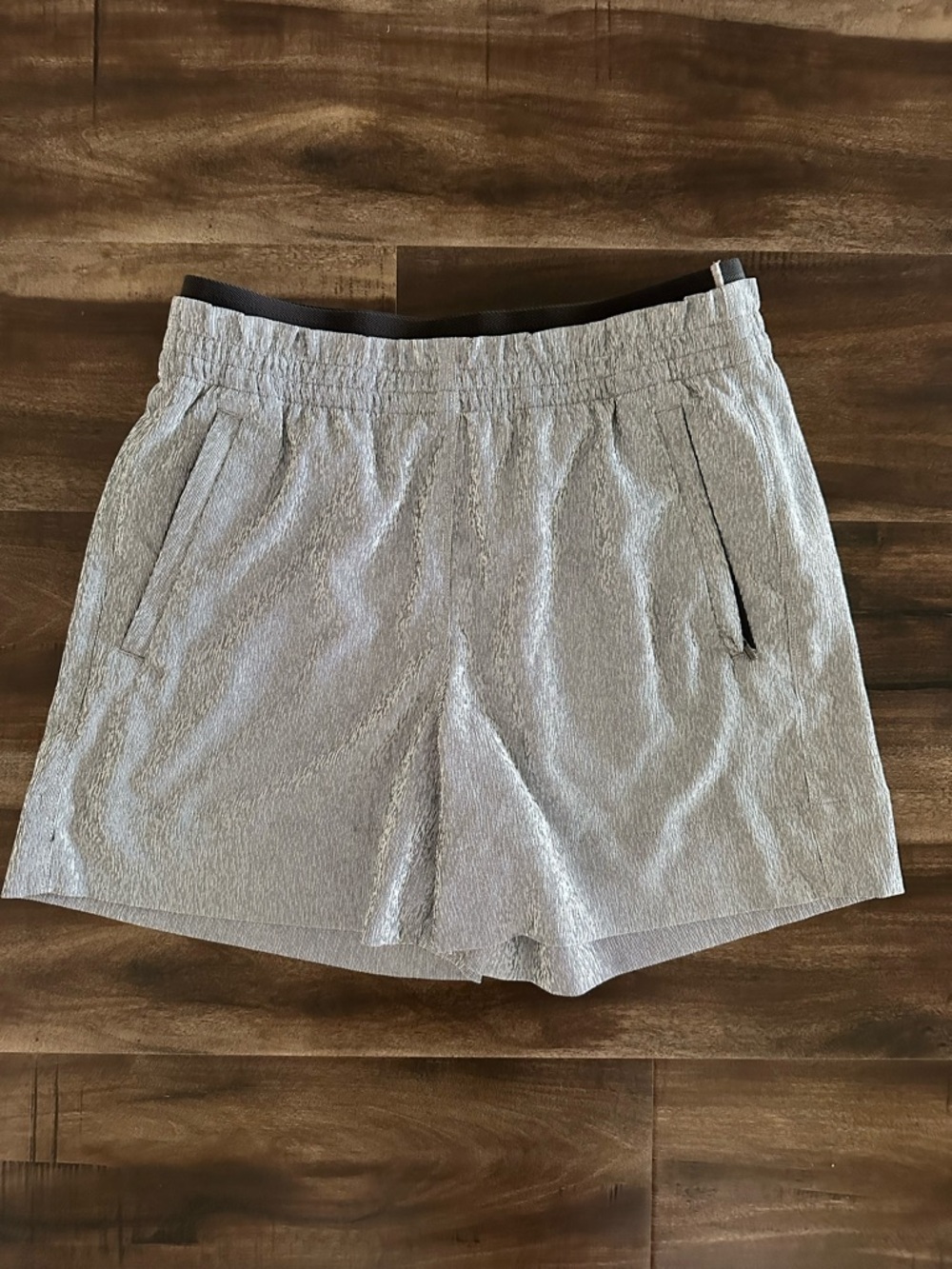 Athleta Light Gray Athletic Pull-On Shorts